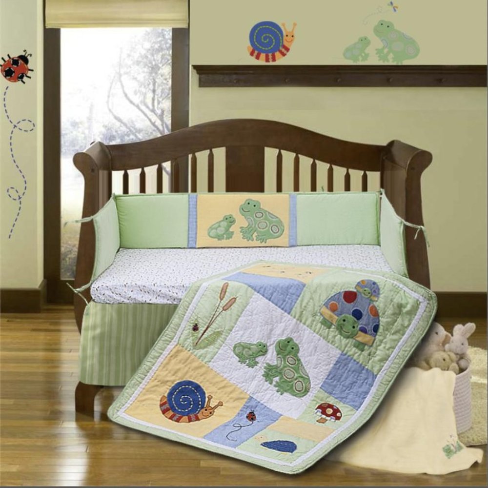 4pc baby crib bedding set